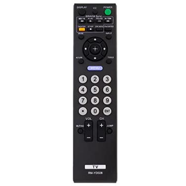 Imagem de PERFASCIN Controle remoto de substituição RM-YD028 adequado para televisão LCD Sony KDL-32S5100 KDL32XBR9 KDL-32XBR9 KDL37FA500 KDL-37FA500 KDL37L5000 KDL-37L5000 KDL40S504 KDL-40S504 KDL37L5000