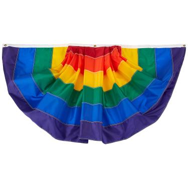 Imagem de Annin Flagmakers NYL-Glo Bandeira com Ventilador de Arco-íris, 3 por 6 Pés