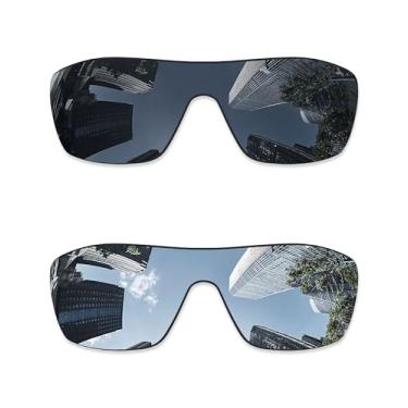 Imagem de Combine8 2 peças de lentes de substituição ploarizadas para óculos de sol Oakley Batwolf OO9101 - preto + titânio prata