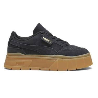 Imagem de PUMA Tênis feminino Mayze Stack Soft Winter Platform Casual - Branco, Preto, 35