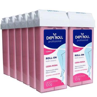 Imagem de Depilatorio Depiroll RollOn 100g Rosa  Kit Com 12 Un - Depi Roll