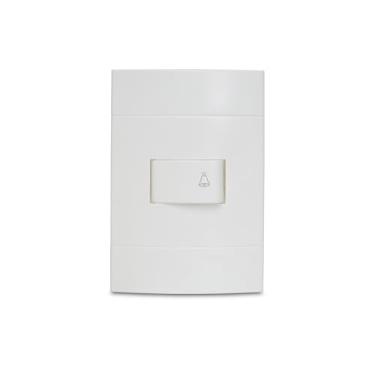 Imagem de Conjunto Campainha Pulsador 10A 250V Branco Lunare Prm44061, Schneider Electric