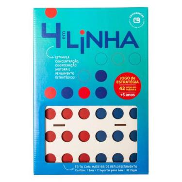 Imagem de 4 em Linha - Jogo de Estratégia e Raciocínio Rápido - Eduka Brink