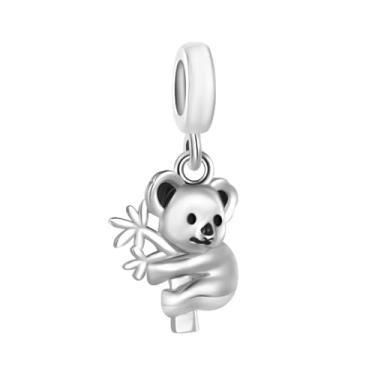 Imagem de MiiFort Pingente de coala serve para pulseiras Pandora Charms Moments Cute Animal, One Size, Cobre, Sem Pedra Preciosa