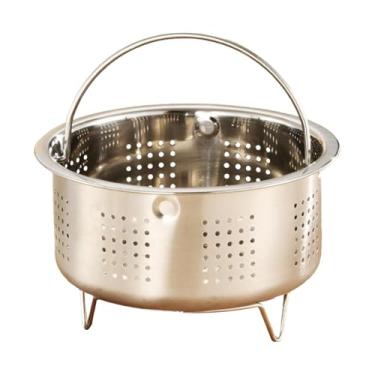 Imagem de IEUDNS Cesta de vapor de vegetais para alimentos, cesta multifuncional para cozinhar carne, panela a vapor, grade de vapor, inserção para massas de frutos