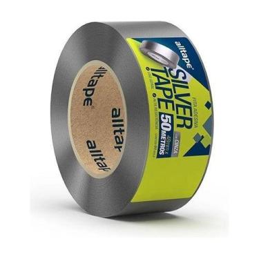 Imagem de Fita Cinza Silver Tape Multiuso Resistente Alltape 48mmX50m