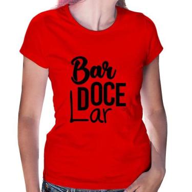 Imagem de Baby Look Bar doce lar - Foca na Moda, Vermelho, GGG