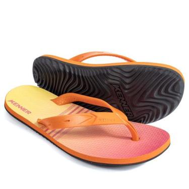 Imagem de Sandália Chinelo Kenner Summer Degradê Original Masculino, Laranja, 37