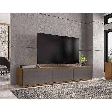 Imagem de Rack Eros 1.80 Cinza/Perola Noce - Casa D Móveis