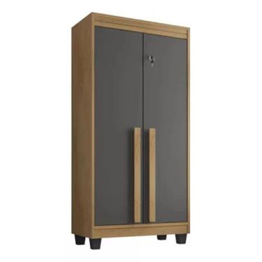 Imagem de Armário Multiuso Sapateira RV Paris Com Chave Cinamomo Grafite