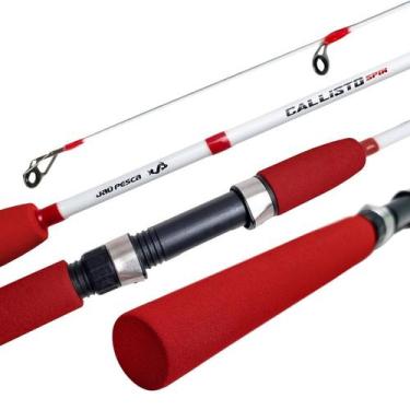 Imagem de Vara Molinete JP CALLISTO 10-20 lbs 2 Partes Jaú Pesca, Branco, Vermel