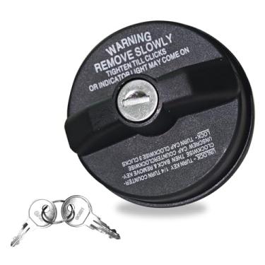 Imagem de Clwalny Tampa de gás com trava, 10504 77300-47020, tampa de enchimento do tanque de combustível com chave, tampa de gás travada compatível com Toyota 4Runner, Chevy Silverado Camaro, Nissan Honda