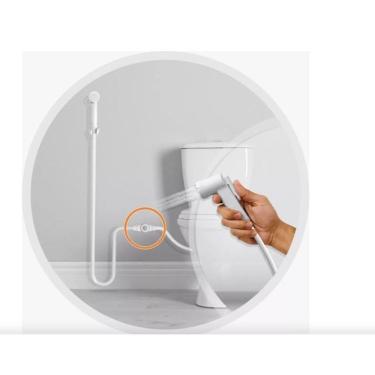 Imagem de Ducha Higiênica Chuveiro 1 Saída Banheiro Plastica 1,20mt