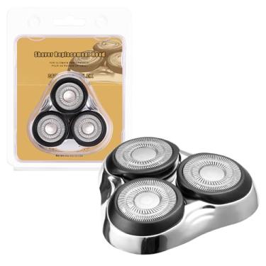 Imagem de COSYONALL Cabeça De Barbear Rotativa Universal De Substituição, Compatível Com A Série De Barbeadores Remington, Para Lâminas/Folhas R3, R4, R5, R6, R7, R8, Sp-3141 E Sp-5161 (Prata (1 Unidade))