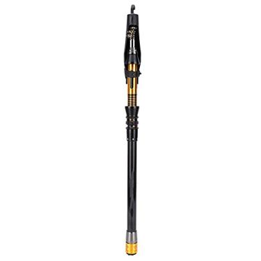 Imagem de Vara De Pesca Telescópica, Fibra De Carbono Ea Rod Angling Rod Mini Portátil Com Guia Suave Metal Reel Seats para Pesca (1,8m)