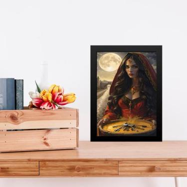 Imagem de Quadro Decorativo Pombagira 7 Chaves 33x24cm - com vidro - Quadros On-