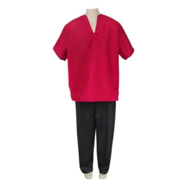 Imagem de Roupa Masculina de Exu Umbanda e Candomblé Conjunto de Ração - oyakemi