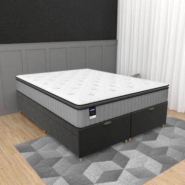 Imagem de Cama Box Baú Queen 158cm Molas Ensacadas Tower JWS Hf V25 Gazin