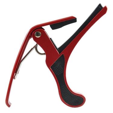 Imagem de Capotraste de Alumínio para Violão - MXT - Modelo MC-28G Vermelho - Alta Qualidade e Resistência