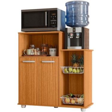 Imagem de Balcão Fruteira Para Cozinha 2 Portas 91 cm Solle Freijo PLN - Milani 