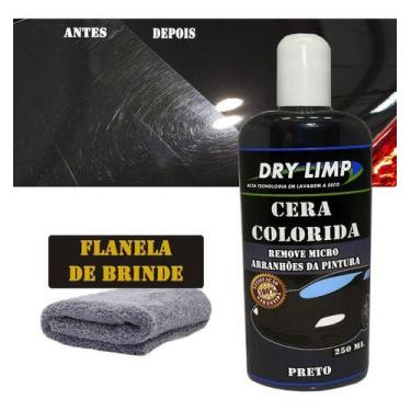 Imagem de Cera Colorida Automotiva Dry Limp Tira Riscos Superficiais, PRETO