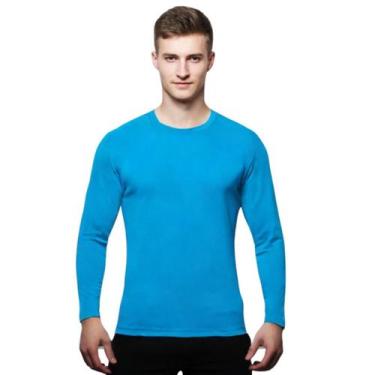 Imagem de Camisa Uv 50 Manga Longa Slim Térmica Segunda Pele - Genérico, Azul tu