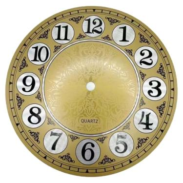 Imagem de CNAFGBGG 1 peça de reposição de face de relógio faça você mesmo vintage redondo mostrador digital pendurado relógio de parede 17 polegadas de diâmetro face do relógio fácil instalação mostradores de
