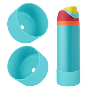 Imagem de BKBY 2 peças de bota de silicone para garrafa de água, compatível com Owala 680 g 947 g 1,134 g, capa protetora antiarranhões e antiamassados sem ruído para garrafas de água FreeSip/Twist/Flip