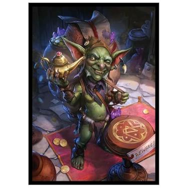 Imagem de Fantasy North - Pik - Goblin Treasure Hoarder - 100 Smooth Matte TCG Trading Card Sleeves - Fits Magic MTG Commander Pokemon and Other Card Games - Playing Card Sleeves (FN145S)