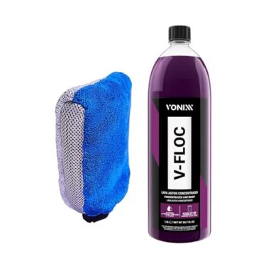 Imagem de Vonixx V-Floc Shampoo Automotivo Concentrado 1,5L com Luva de Lavagem 2 em 1