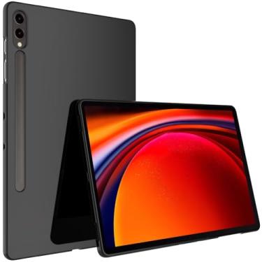 Imagem de BREPRIO Capa para Samsung Galaxy Tab S9 Plus / S9 FE Plus / S10+ 12,4 polegadas, [leve + protetora] capa ultrafina macia à prova de choque, preta