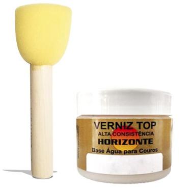 Imagem de graxa para sapato, botas couro e sintetico e pincel batedor - Horizont
