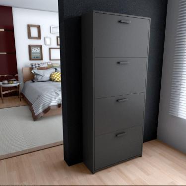Imagem de Sapateira Organizador 4 Gavetas 150x65cm Lunna Preto