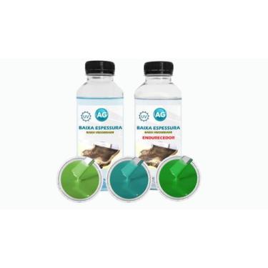 Imagem de Resina Baixa Espessura 1KG + 3 Cores Sólidas - Resinas ag