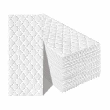 Imagem de KMAKII Panos de limpeza de microfibra, padrão de diamante, panos de limpeza descartáveis para piso, móveis, vidro, eletrônicos, alta absorção, lençóis, 8,7 × 11,20 cm (90)