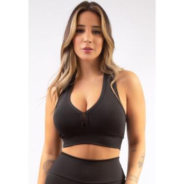 Imagem de Top Bojo Poliamida Fitness Nadador Academia Reforçado Atacado Bojo Rem