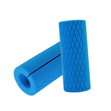 Imagem de rockible 2x Dumbbell agarra a tampa de peso de levantamento de peso grossa de barra de fixação leve multiuso para o crescimento muscular do fitness rapidamente