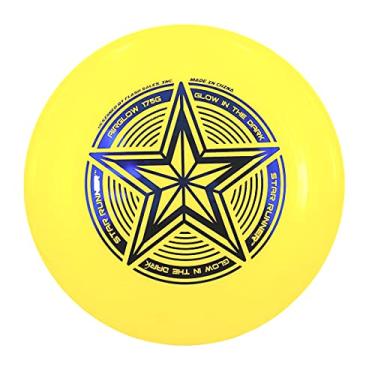 Imagem de INGEAR Disco de golfe Start Runner Glow in The Dark Ultimate Frisbee Disc de 175 gramas (amarelo)