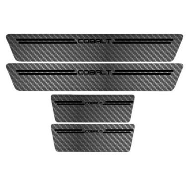 Imagem de Kit Soleira Protetora Porta Premium Black Carbono - Cobalt - Jhow Ades