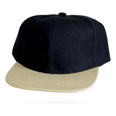 Imagem de Boné Aba Reta Liso Barato Básico Snapback Ajuste Lindo D+ - BASIC COTT
