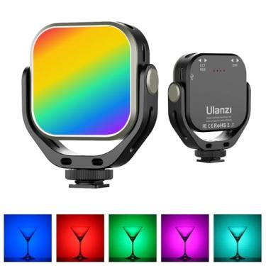 Imagem de ULANZI VL66 RGB ajustável recarregável 2500-6500K - Mini luz de vídeo portátil na câmera, 2000mAh CRI95+ regulável, iluminação ultra brilhante para fotos e vídeos, lâmpada de enchimento de LED para