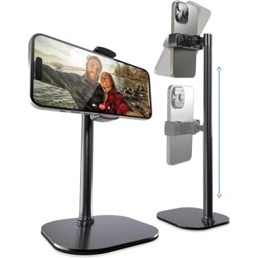 Imagem de Suporte de celular ajustável para mesa e gravação de vídeo Cooper ChatStand, suporte giratório de celular para mesa para todos os iPhone, Samsung, Android, tripé de mesa de metal de nível de rosto de