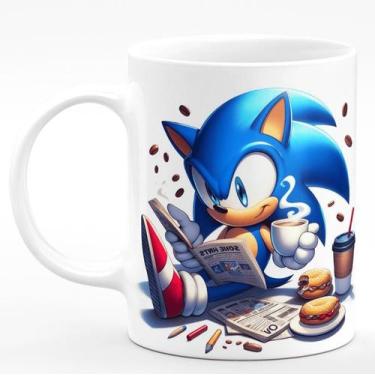 Imagem de Caneca de Porcelana Sonic the Hedgehog 325ml Donut - PRMUG