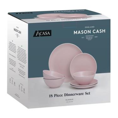 Imagem de Aparelho De Jantar Rosa Com 18 Peças - Mason Cash
