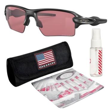 Imagem de OAKLEY OO9188 FLAK 2.0 XL Armação preta fosca – Lente PRIZM DARK GOLF, óculos de sol retangulares não polarizados com kit de óculos oficial eSHADES, Preto fosco (59 mm), 59 mm