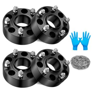 Imagem de BDFHYK Espaçadores de roda 5 x 127 mm, espaçador de roda centralizado em cubo de 5 cm compatível com Ranger Jeep Wrangler JK Grand Cherokee WJ Commander XK, adaptadores de roda forjados de 5 terminais