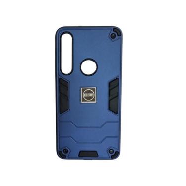Imagem de Capa Capinha Armadura Resistente Para Motorola Moto G8 Play Cor Azul M