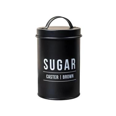 Imagem de Porta Herméticos Açúcar Condimentos Decoração 800ml Organizador Lata A