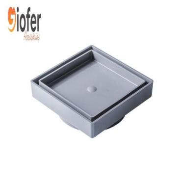 Imagem de Ralo Quadrado Inteligente Invisível Oculto Seca Piso Porcelanato 13cmx
