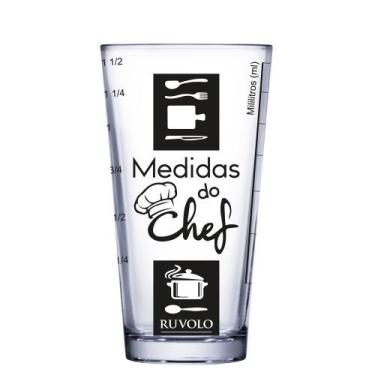 Imagem de Copo Medidas do Chef, Copo Vidro 415ml - Ruvolo
